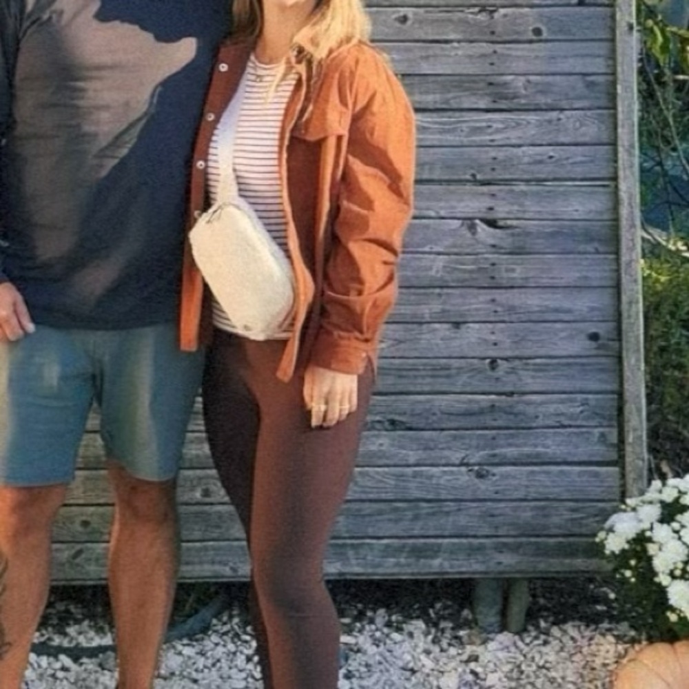 Orange brown Button-Up Shirt